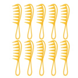 10pcs Wide Tooth Comb Large Texture Combs Wide Tooth Curl Comb Shark Teeth Hairstyle Tool for Curly Wet Wavy Thick Hair