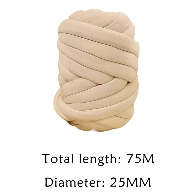 Hilo Grueso Hilo De Peso Hilo Voluminoso Duradero Beige