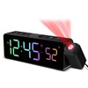 Netzu Projection Alarm Clock for Bedroom Ceiling, Small Compact Plug-in