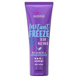 20-Hour Hold Hair Gel - Aussie Instant Freeze Hair Gel with Jojoba Oil & Sea Kelp, 7.0 oz