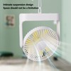 USB Desk Fan Wall Mounted Hanging Desk 3 in 1