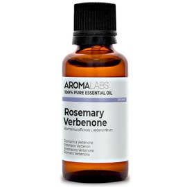 BIO - Rosemary VERBENONE Essential Oil - 30mL - 100% Pure, Natural, Chemotyped and AB Certified - AROMA LABS (French Brand)