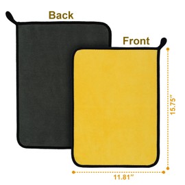Microfiber Cloth, Car Wash Towel, Silk Dryer - Water Absorbent, Quick Drying, For Housework, Kitchen, Cleaning, Wiping, Thick Fiber, Scratch-Resistant, 15.7 x 11.8 inches (40 x 30 cm), 2 Colors, 8 Pieces