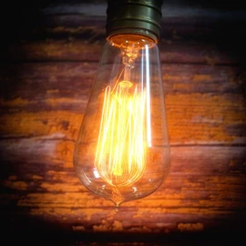 Jslinter 6-Pack Edison Light Bulb, Warm White 2200K Old Fashioned Incandescent Light, 60 Watt Dimmable ST58 Antique Vintage Style Light, Clear Glass e26 Base(60w/110v)