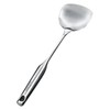 MOZUO Stainless Steel Cooking Spatula, Extra Long Scald Resistant Handle