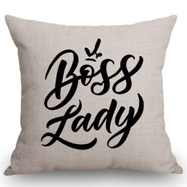 SSOIU Decorative Throw Pillow Covers Cotton Linen Farmhouse Cushion Cover 18x18 Inches for Home Couch Sofa Bench Decor