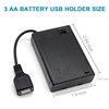 Goweewon AA Battery Holder, 2 Pack 3 AA Battery Holder