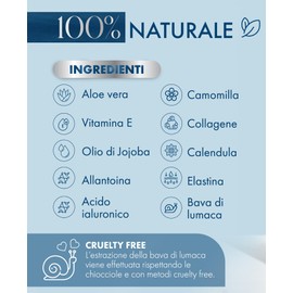 Lidea Serum mit 100% reinem Schneckenschleim, Hyaluronsäure gegen Falten und Aloe Vera