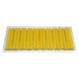 Govinda - 4 Inch Mini Ritual Chime Spell Candles - Yellow - Pack of 20