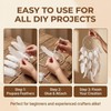 100PCS White Goose Feather 6-8inch Mixed Jewelry Making Crafts Swan