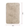 LEDSone Modern Entryway Floor Mat Soft Fluffy Washable Microfiber Bathroom