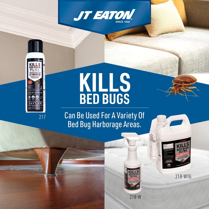 JT Eaton Water-Based Insecticide Spray for Bed Bugs with Aersol,