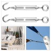Pack of 6 Turnbuckles, Stainless Steel Wire Buckles, 304 Stainless