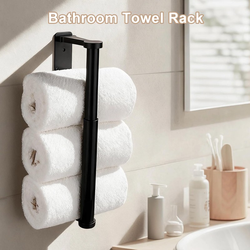 Paper Towel Holder Under Cabinet - Adhesive or Wall Mount