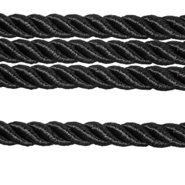 Fenghuangwu Cordón trenzado hecho a mano de 9 yardas, 7 mm de diámetro para bricolaje, decoración del hogar, tapicería, alzapaños de cortina