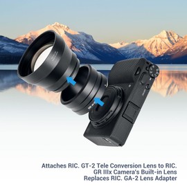 JJC Metal Lens Filter Adapter Ring for Ricoh GR IIIx GR IIIx HDF GR3x Camera with GT-2 Tele Conversion Lens, Replacement for RICOH GA-2 Lens Adapter