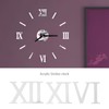 OTOTEC Modern 3D Wall Clock with Roman Numerals Frameless Large
