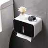 Wall Mounted Tissue Dispenser Wall Hanging Tissue Storage Box Multipurpose
