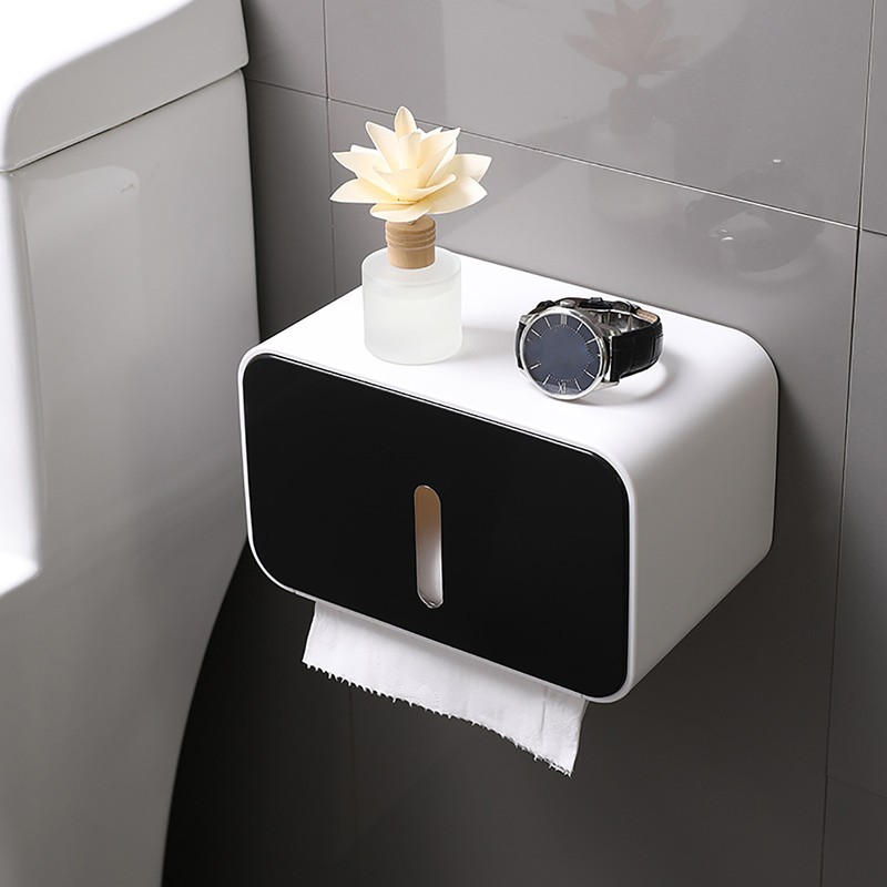 Wall Mounted Tissue Dispenser Wall Hanging Tissue Storage Box Multipurpose