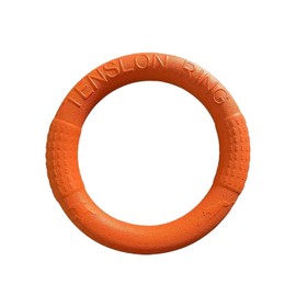 Nikki and Max Dog Flying Disc, Premium Quality Flyer Dog Toy for Outdoor & Indoor Fun, Tension Ring Dog Toy for Throwing, Catching, Swimming & Training (Orange, 7 in)