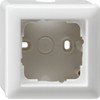 GIRA 006103 Surface-Mounted Housing with Frame for 1 Socket Glossy