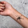 Azeeda 4 x 'Haarige Tarantel' Temporäre Tattoos - Wasserfest, Hautfreundlich