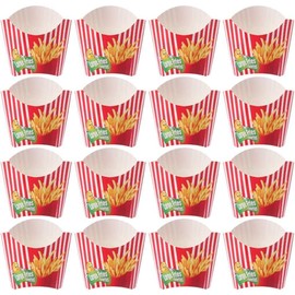 Damaiyyy French Fries Box, Snack Cup, Fries Bags, Pack of 24, Large Creative Pattern Popcorn Boxes, Snack Containers, Bubble Waffles Bags for Burgers, Business, Home Store, Travel Film, Night Party