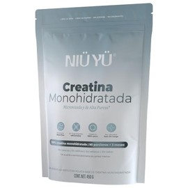 Creatina Monohidratada 100% Pura y Micronizada | 5g por Porción · Sin Rellenos · Alta Solubilidad | 450g · 90 Porciones · Rinde 3 Meses | Sin Sabor