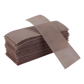 HEROFFIX 50 Pcs Car Wood Sanding Discs Smoothing Hook & Loop Sandpaper for Woodworking, Automotive Refinishing 9.06"x3.15" 320 Grit Brown Aluminum Oxide