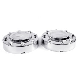 CHEDA Front Wheels Center Caps Hubcaps Compatible with Dodge Ram 3500 2011-2016 Chrome Front 1-Ton Dually 2 Pcs Center Hub Center Cap Wheel Cover