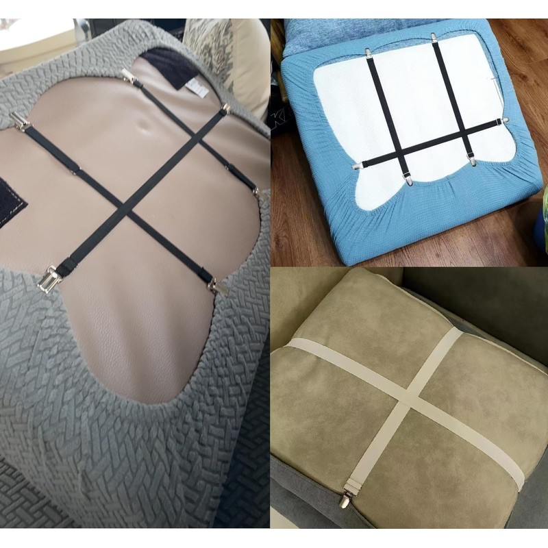 Yoovat Couch Cushion Covers Holder Straps Sofa Couch Covers Sofa