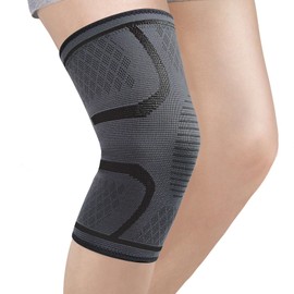 NuCamper Knee Support for Men and Women, Non-Slip, Breathable Knee Support for Meniscus Tears, Arthritis, Relieves Knee Pain, ACL, Running, Weightlifting, Basketball, Volleyball, Sports