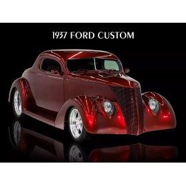 1937 Ford Custom NEW METAL SIGN: Hot Rod Restoration - Crisp!