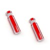 Generic 4 Pcs 58mm/2.30in Length Screwdriver Handles, Pre-Drilled Blank, Crystal