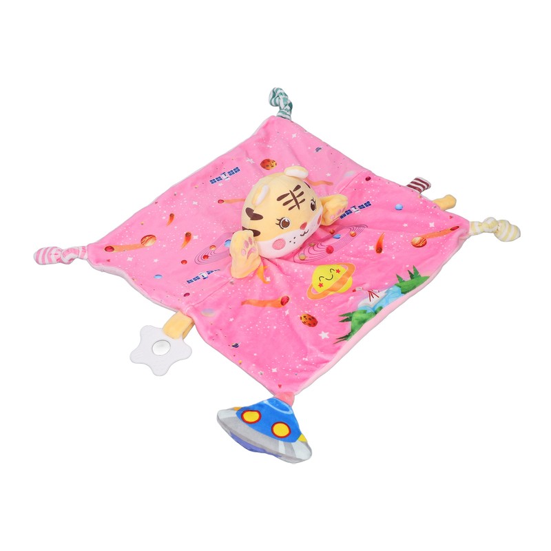Stuffed Animal Security Blanket Soft Plush Cartoon Cute Tiger Security