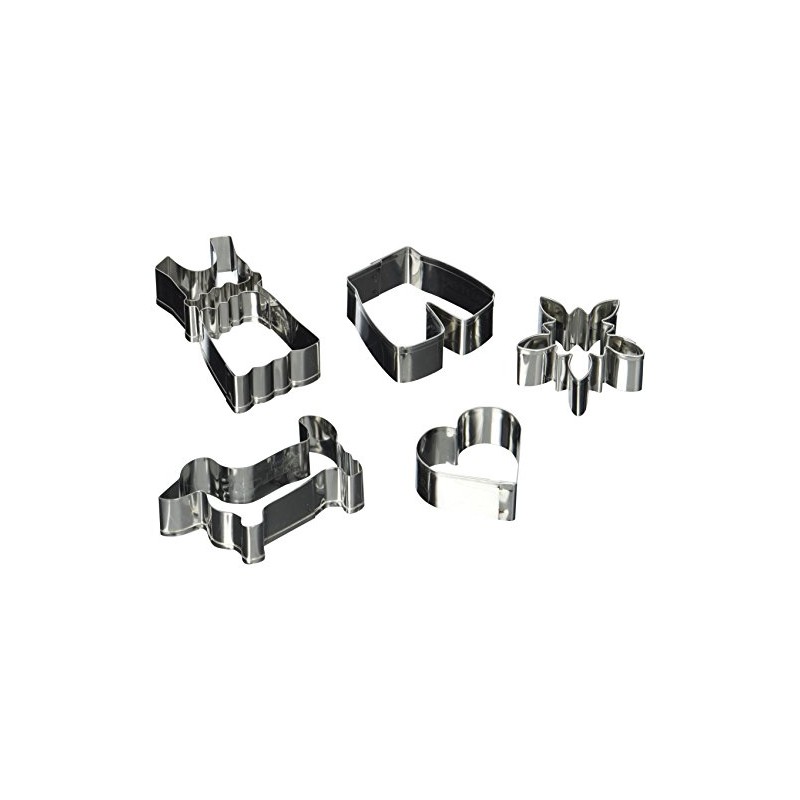 Staedter Bavaria Cookie Cutter Set, Stainless Steel, 5-Piece