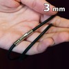 Fly Style Rubber Necklace or Bracelet, Rubber Band Black Collar,