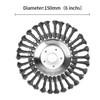 Lyfengdeam 6/8" Weed Brush Steel Wire Trimmer Wheel Garden Lawnmower