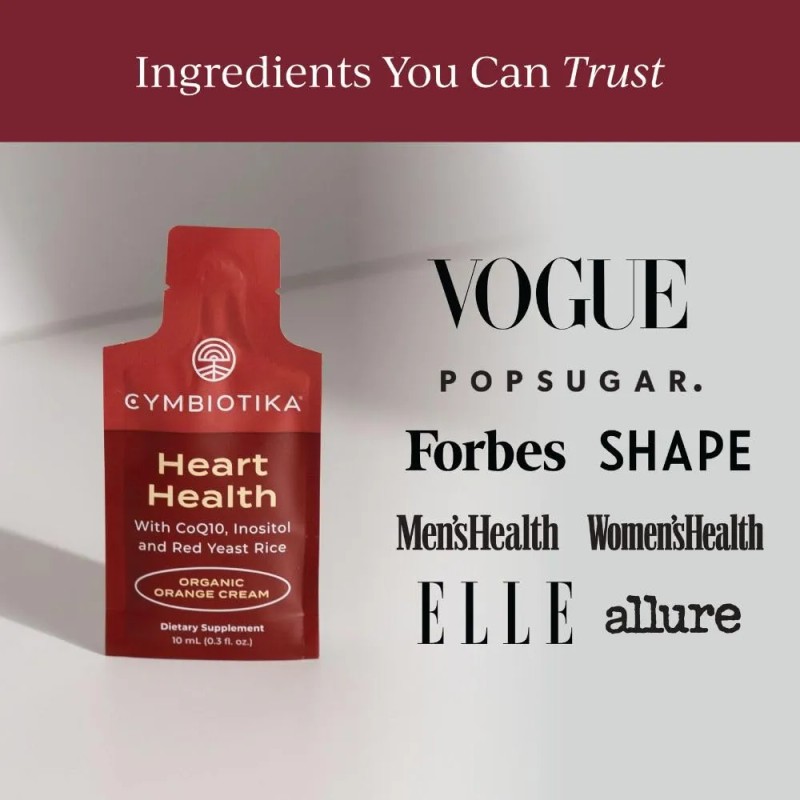 Cymbiotika Suplemento Salud Corazón Coq10 Arroz Levadura