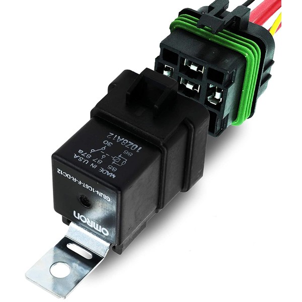 Aptiv 50/30 Amps Relay & 10" Wire Harness Weatherproof Automotive