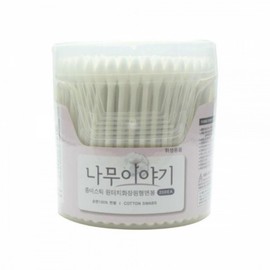 Soft Pure Cotton Round Cotton Swabs 200pcs Disposable Ear Swab 3ea