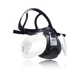 Dräger X-plore 3500 Craftsman Half Mask Set Including Pure P3 Particulate Filter Sizes S M L Against Fine Dust Particles Size S X-plore Set of 3500 Black