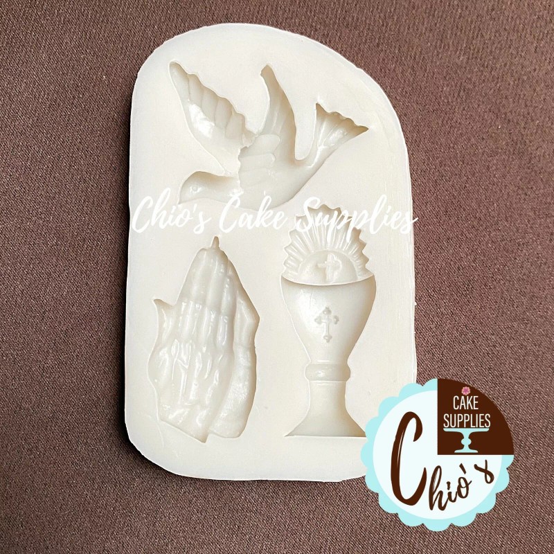Unbranded Communion Themed Silicone Mold. Chalice and Host Silicone Mold