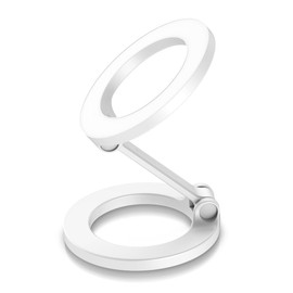 MaGdget Stand / MagSafe Compatible Magnet, Smartphone Stand, Smartphone Holder, Car, Car Holder, Foldable, Free Angle (White)