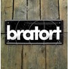 schilderkreis24 Tin Sign Funny Saying "Bratort" Decorative Sign Metal Sign
