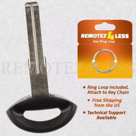 Remotez4less Replacement Uncut Smart Remote Key Keyless Blade Blank Insert For Saab