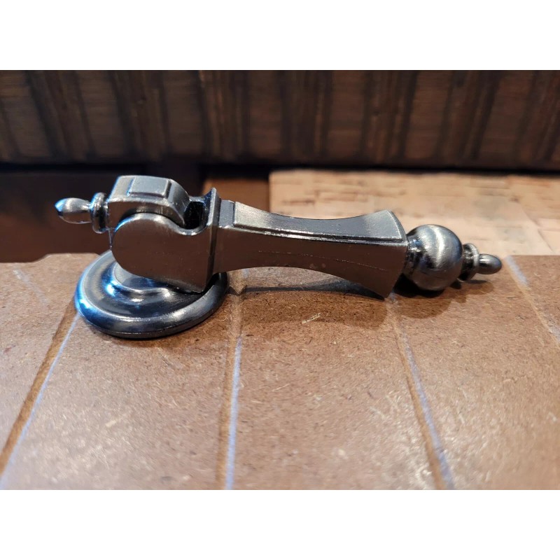 Ajax vintage pendant pull for cabinets drawers in antique pewter