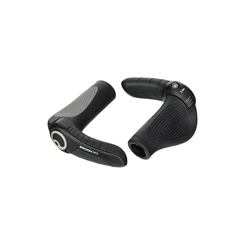 Ergon GP3-S Gripshift: Small, Black/Gray