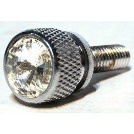 United Pacific UP Dash Screws for Kenworth Clear Jewels Chrome 1 1/4" Long #23813 Set of 2