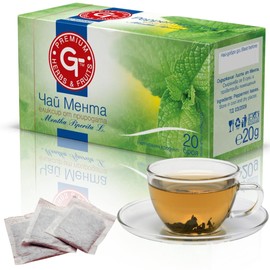 Premium GT Herbs & Fruits Herbal Tea 20 Tea Bags 1.5g (Peppermint)